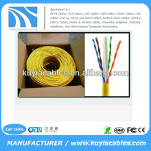 CAT6 Cable de red sólida UTP Ethernet Caja de 1000 pies